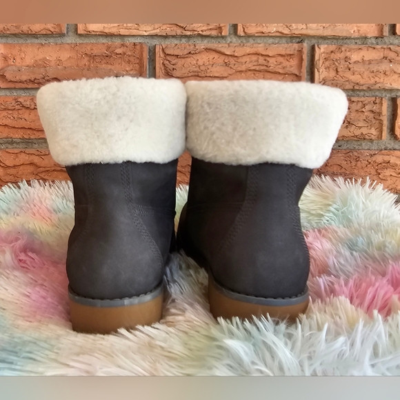 Skechers Womens Cypress-Big Plans Gored Laced Hiker Boots-Charcol Size 8.5 - Picture 8 of 11